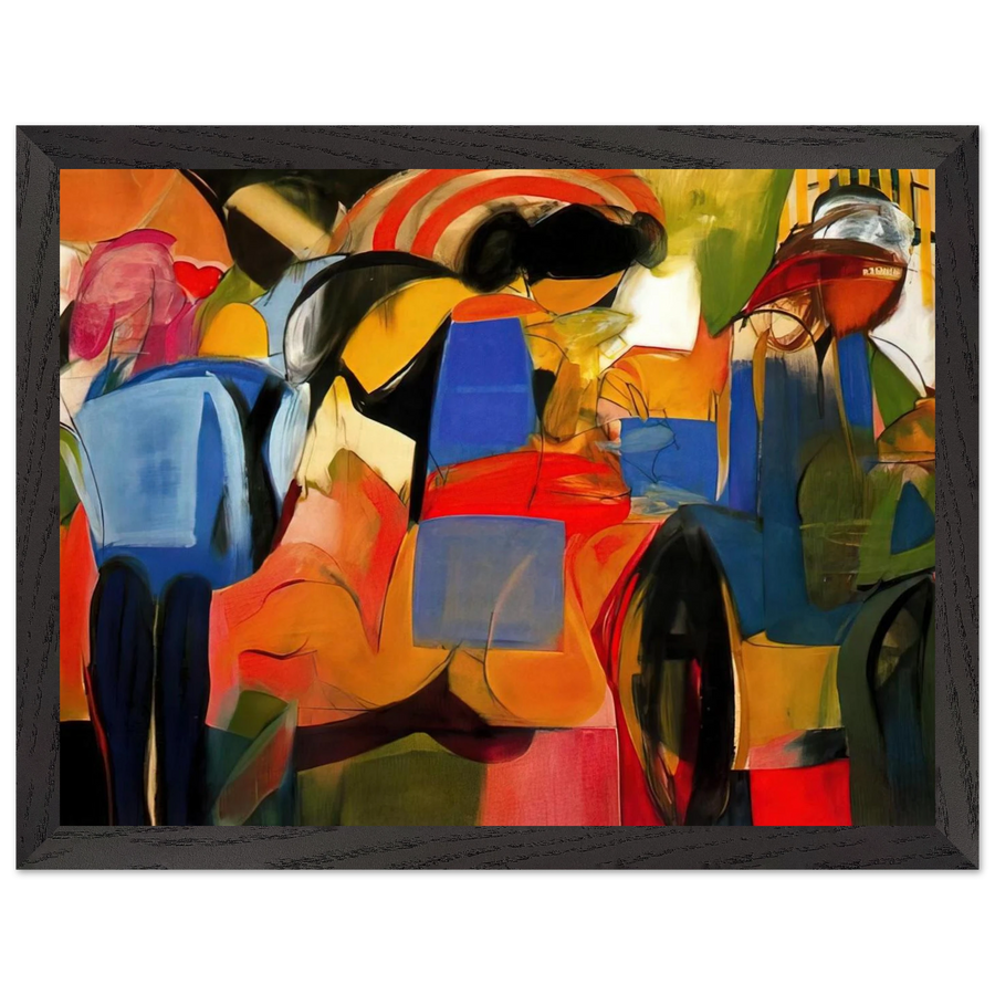 Facade - Abstract Expressionism by Miriam Schapiro — Framed art print at Zephyeer