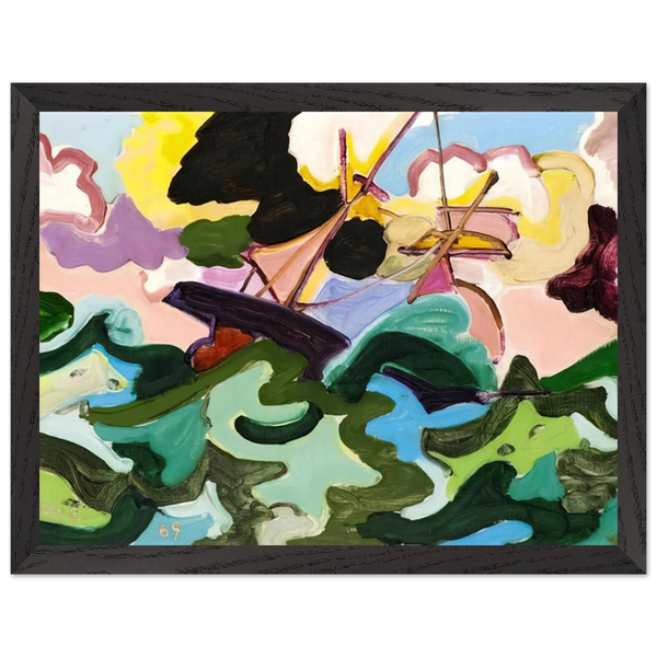 En fuite - Fauvism, Tachisme by Charles Lapicque — Framed art print at Zephyeer
