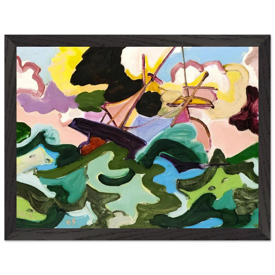 En fuite - Fauvism, Tachisme by Charles Lapicque — Framed art print at Zephyeer