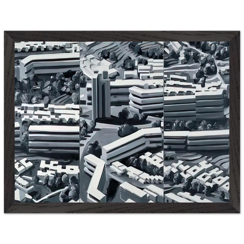 TOWNSCAPE TR 1969 by Gerhard Richter — Framed art print at Zephyeer
