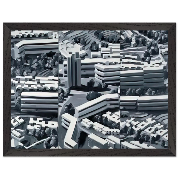 TOWNSCAPE TR 1969 by Gerhard Richter — Framed art print at Zephyeer
