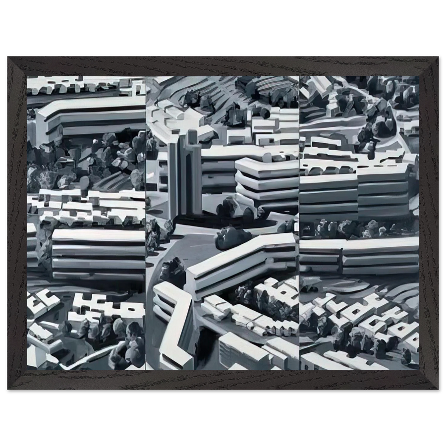 TOWNSCAPE TR 1969 by Gerhard Richter — Framed art print at Zephyeer