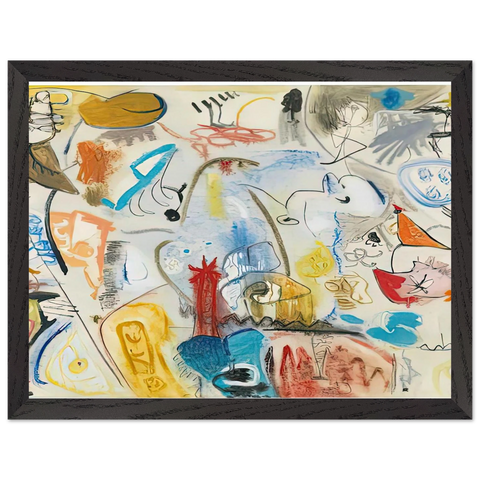 Circus Landscape, 1951- by Helen Frankenthaler — Framed art print at Zephyeer