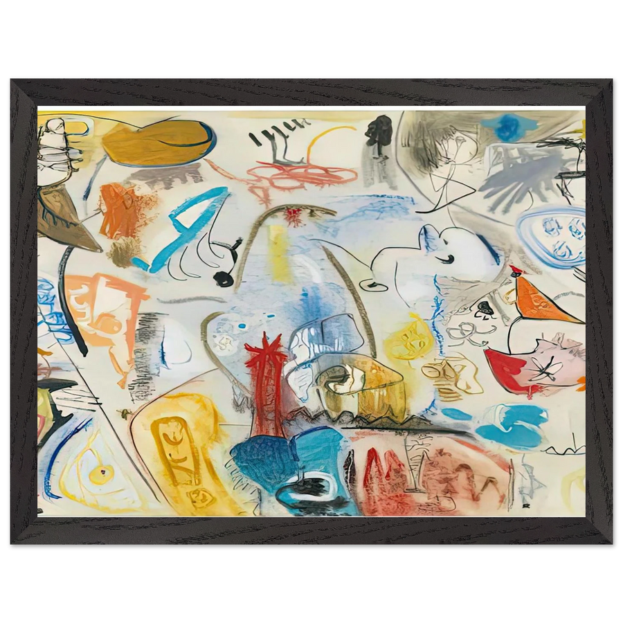 Circus Landscape, 1951- by Helen Frankenthaler — Framed art print at Zephyeer
