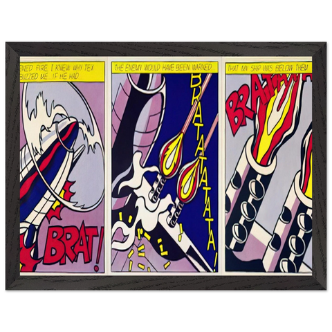 AS I OPENED FIRE 1964 by Roy Lichtenstein — Framed art print at Zephyeer