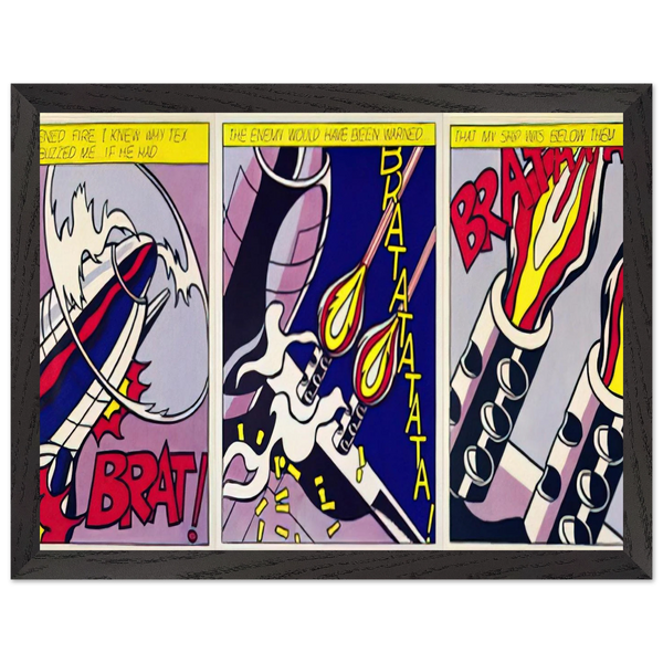 AS I OPENED FIRE 1964 by Roy Lichtenstein — Framed art print at Zephyeer