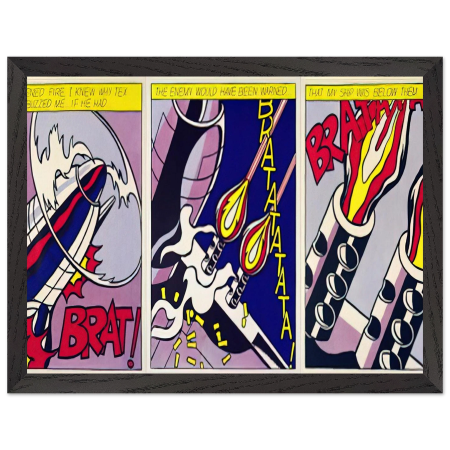 AS I OPENED FIRE 1964 by Roy Lichtenstein — Framed art print at Zephyeer