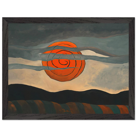 Red Sun - 1935 by Arthur Dove — Framed art print at Zephyeer