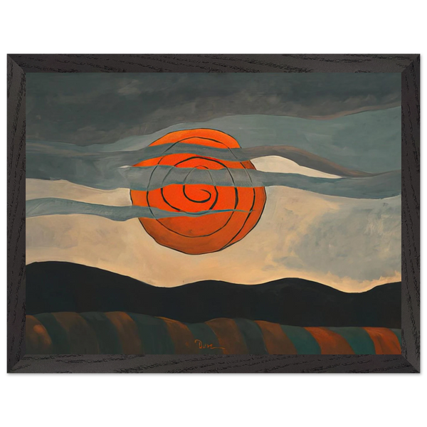 Red Sun - 1935 by Arthur Dove — Framed art print at Zephyeer
