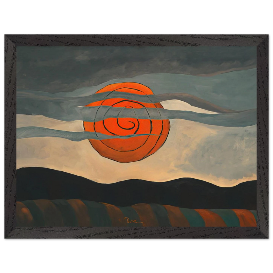 Red Sun - 1935 by Arthur Dove — Framed art print at Zephyeer