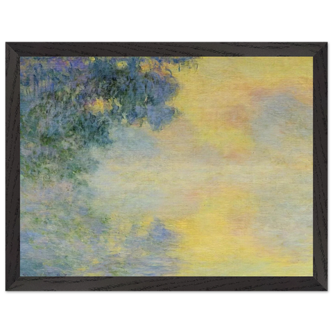 Misty Morning on the Seine, Sunrise by Claude Monet — Framed art print at Zephyeer