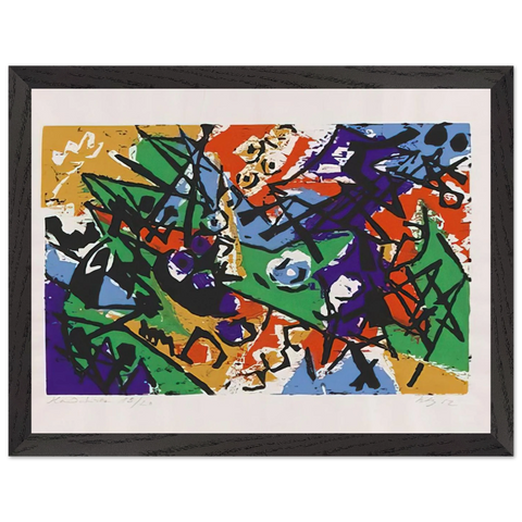 Farbholzschnitt 1952-2 - 1952 by Ernst Wilhelm Nay — Framed art print at Zephyeer