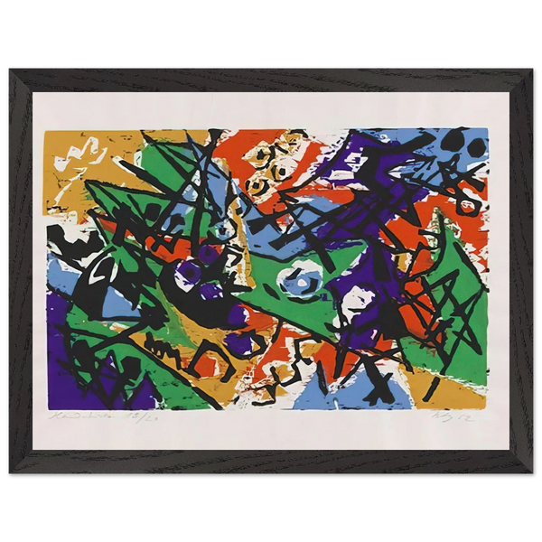 Farbholzschnitt 1952-2 - 1952 by Ernst Wilhelm Nay — Framed art print at Zephyeer