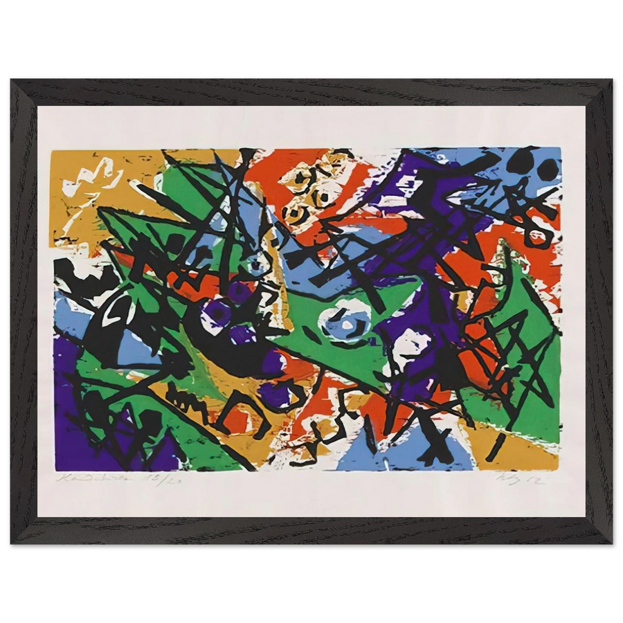 Farbholzschnitt 1952-2 - 1952 by Ernst Wilhelm Nay — Framed art print at Zephyeer