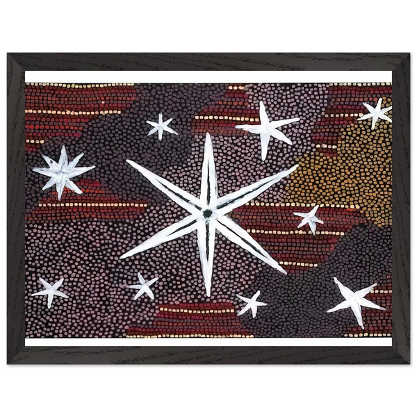 Rêve Etoile - 2001 by Clifford Possum Tjapaltjarri — Framed art print at Zephyeer
