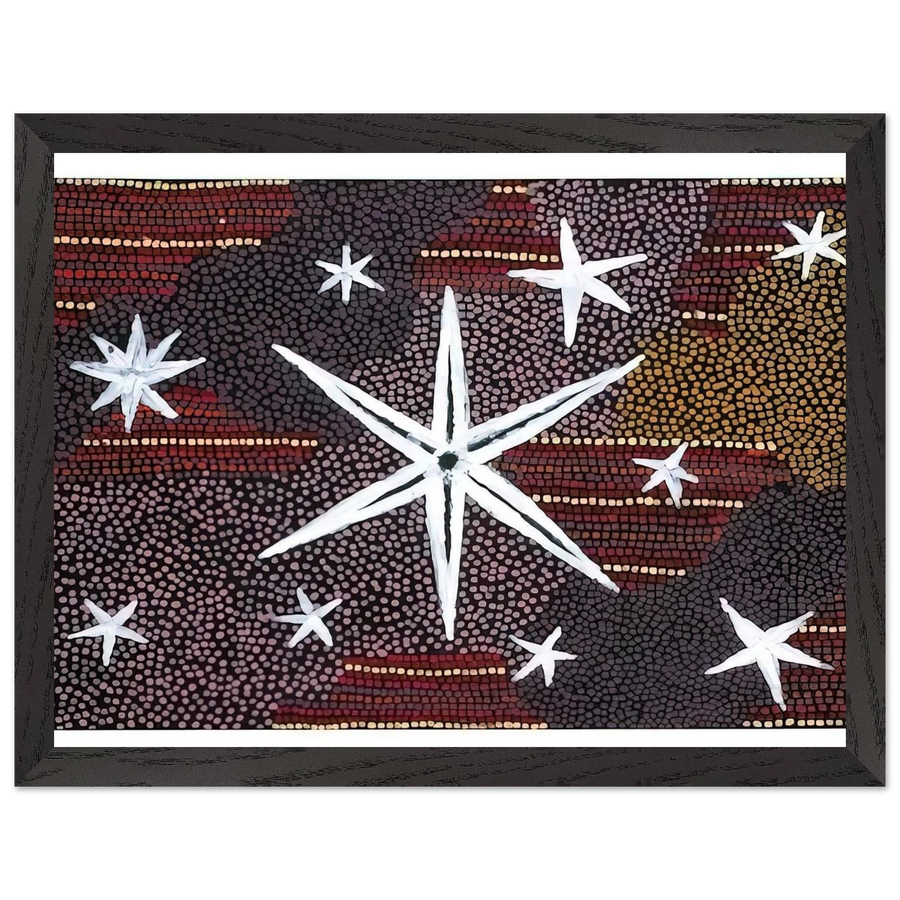 Rêve Etoile - 2001 by Clifford Possum Tjapaltjarri — Framed art print at Zephyeer