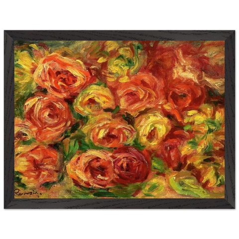 Armful of Roses by Pierre-Auguste Renoir — Framed art print at Zephyeer