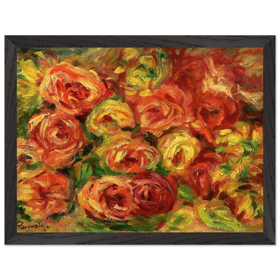 Armful of Roses by Pierre-Auguste Renoir — Framed art print at Zephyeer