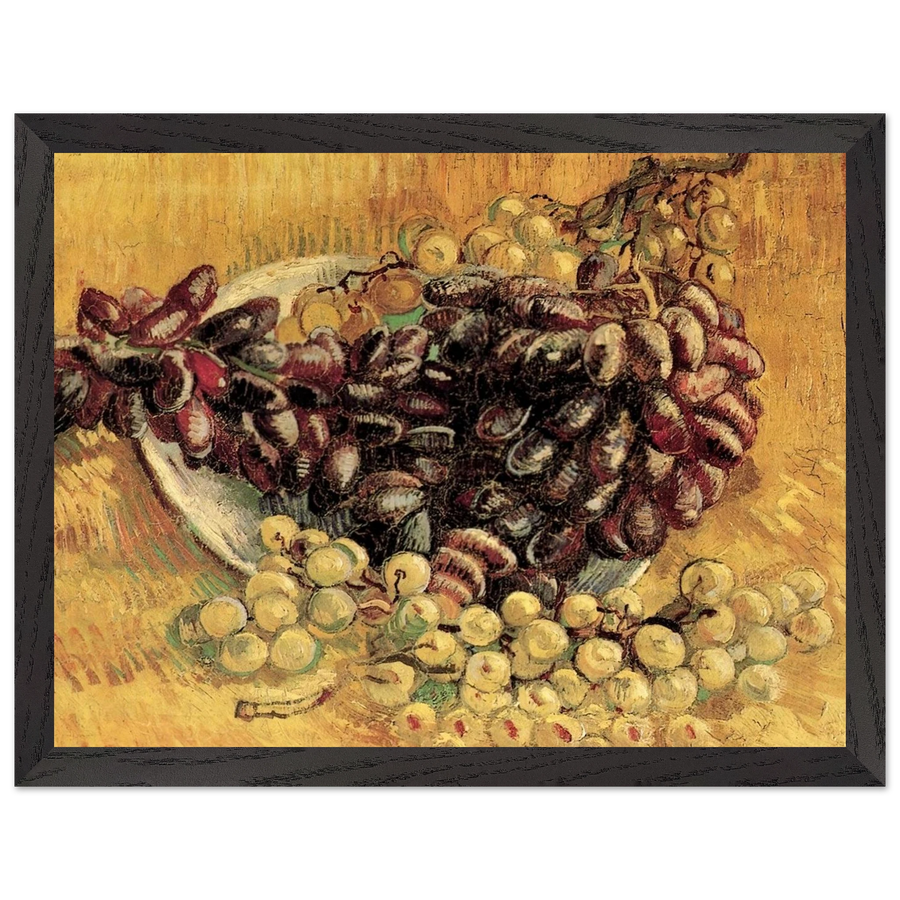 Still Life with Grapes by Vincent van Gogh — Framed art print at Zephyeer