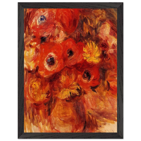 Vase of Anemones by Pierre-Auguste Renoir — Framed art print at Zephyeer