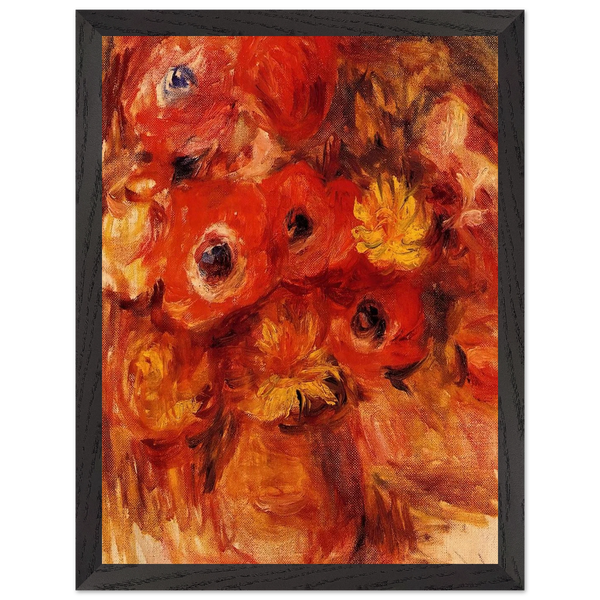 Vase of Anemones by Pierre-Auguste Renoir — Framed art print at Zephyeer