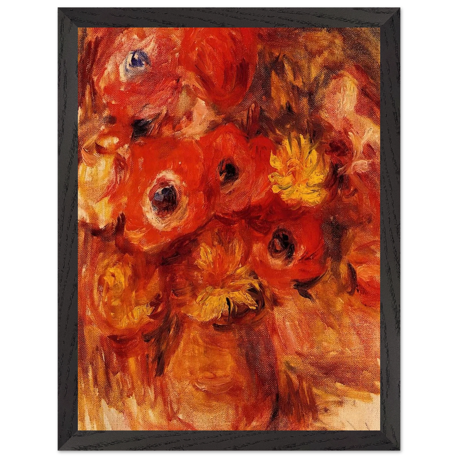 Vase of Anemones by Pierre-Auguste Renoir — Framed art print at Zephyeer