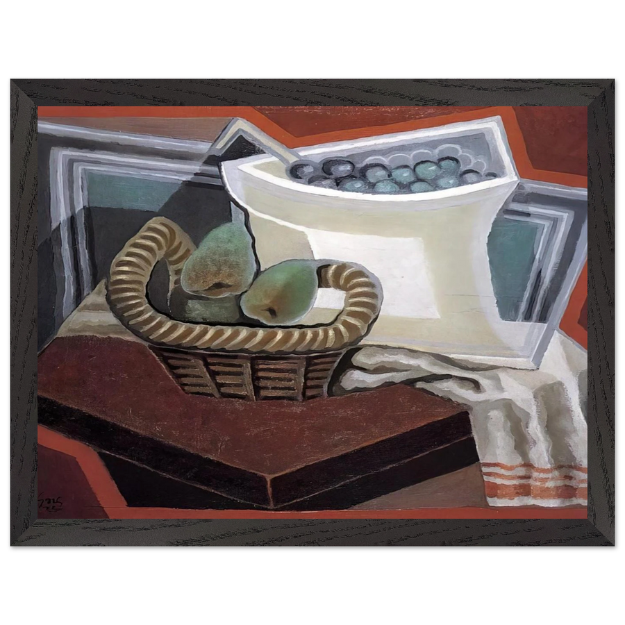 THE BASKET OF PEARS 1925 by Juan Gris — Framed art print at Zephyeer