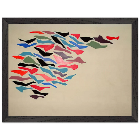 Bright Color Variables - 1978 by Robert Goodnough — Framed art print at Zephyeer