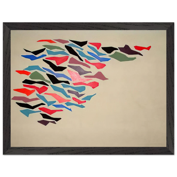 Bright Color Variables - 1978 by Robert Goodnough — Framed art print at Zephyeer