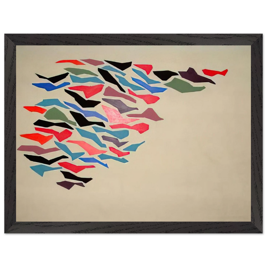 Bright Color Variables - 1978 by Robert Goodnough — Framed art print at Zephyeer