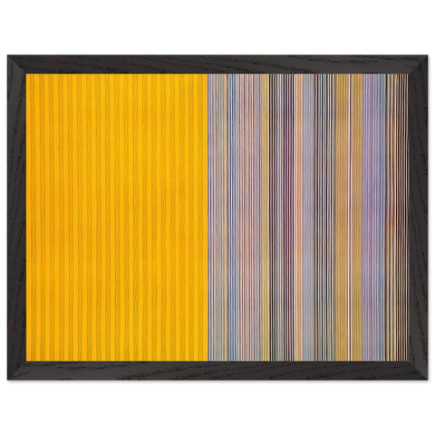 Half Lemon - 1969 by Gene Davis — Framed art print at Zephyeer
