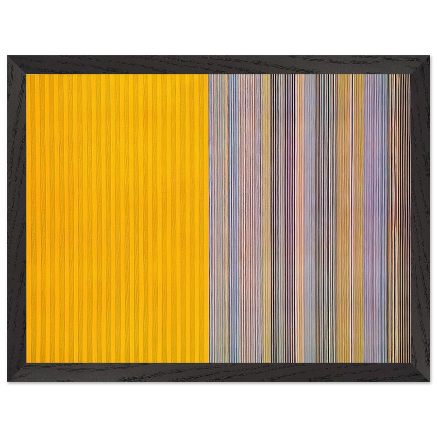 Half Lemon - 1969 by Gene Davis — Framed art print at Zephyeer