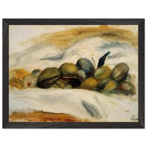 Still Life Almonds and Walnuts by Pierre-Auguste Renoir — Framed art print at Zephyeer