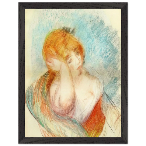 Seated Woman by Pierre-Auguste Renoir — Framed art print at Zephyeer