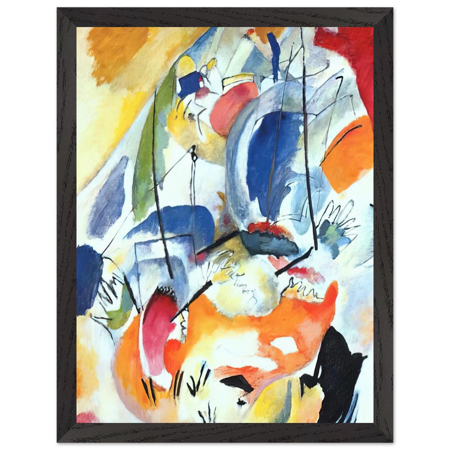 IMPROVISATION 31 SEA BATTLE 1913 by Wassily Kandinsky — Framed art print at Zephyeer