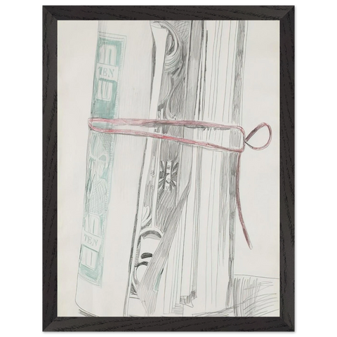 Roll of Bills by Andy Warhol — Framed art print at Zephyeer