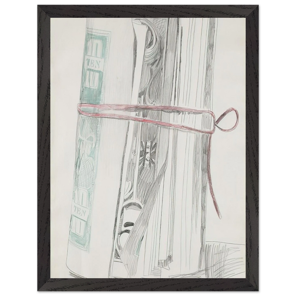 Roll of Bills by Andy Warhol — Framed art print at Zephyeer