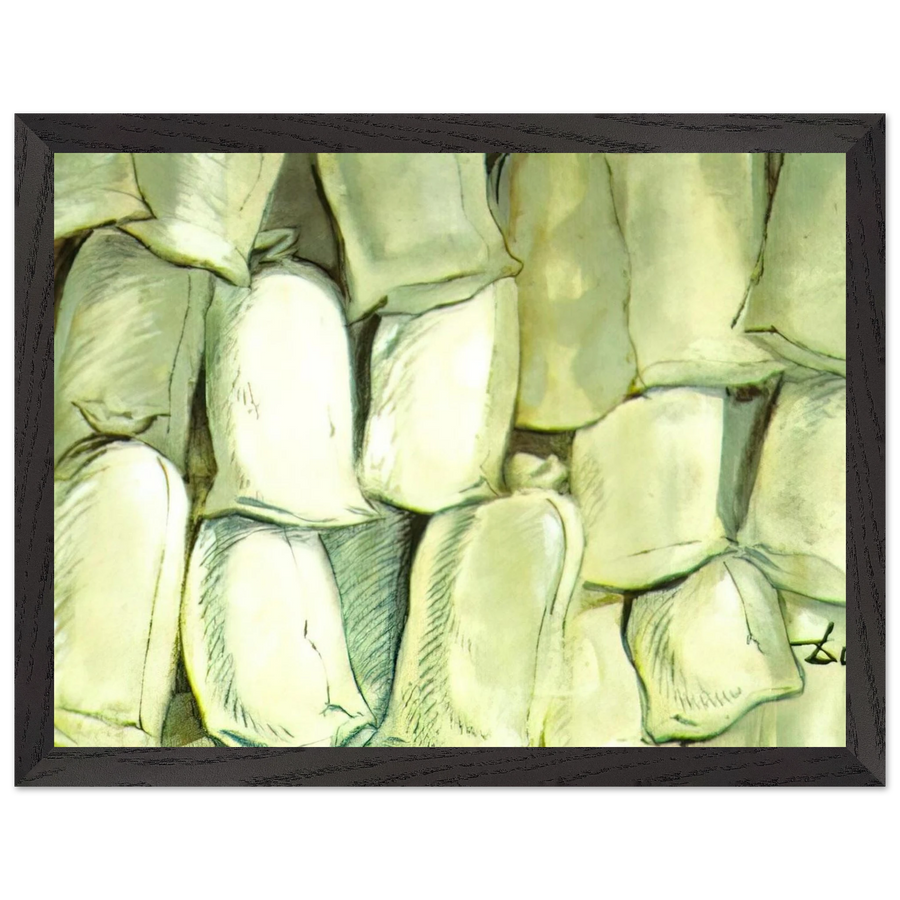 SET DESIGN FOR THE BALLET LOS SACOS DEL MOLINERO 3 by Salvador Dali — Framed art print at Zephyeer