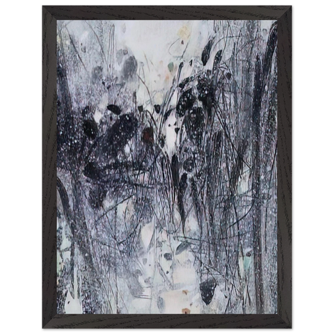 EVOCATION BLEUE 1989 by Chu teh Chun — Framed art print at Zephyeer