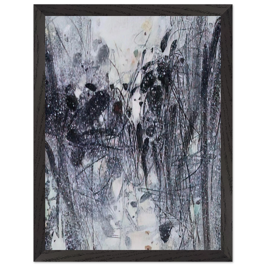 EVOCATION BLEUE 1989 by Chu teh Chun — Framed art print at Zephyeer