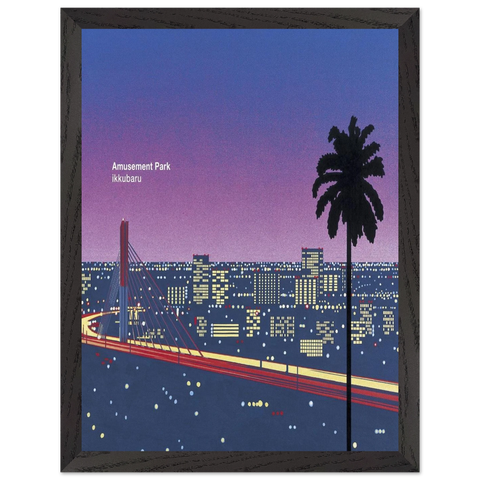 Ikkubaru Amusement City by Hiroshi Nagai — Framed art print at Zephyeer