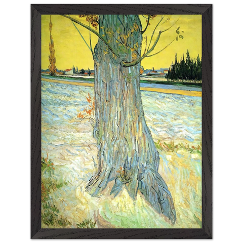 Trunk of an Old Yew Tree by Vincent van Gogh — Framed art print at Zephyeer