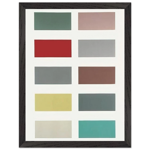 TEN COLOURS 1966 by Gerhard Richter — Framed art print at Zephyeer
