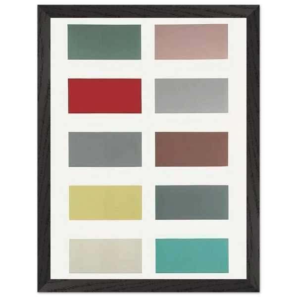 TEN COLOURS 1966 by Gerhard Richter — Framed art print at Zephyeer