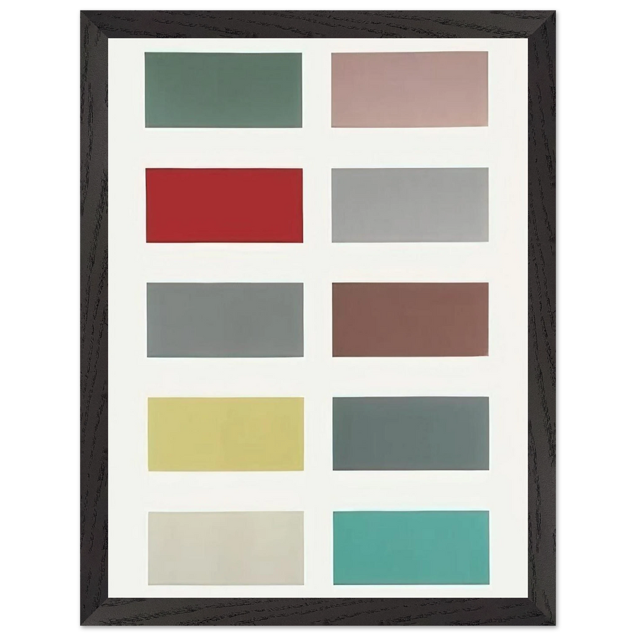 TEN COLOURS 1966 by Gerhard Richter — Framed art print at Zephyeer