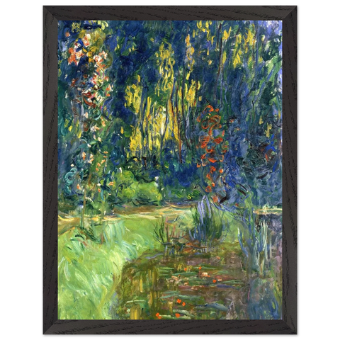 Water Lily Pond at Giverny by Claude Monet — Framed art print at Zephyeer