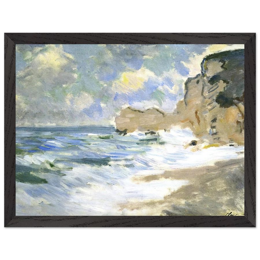 Receding Waves by Claude Monet — Framed art print at Zephyeer