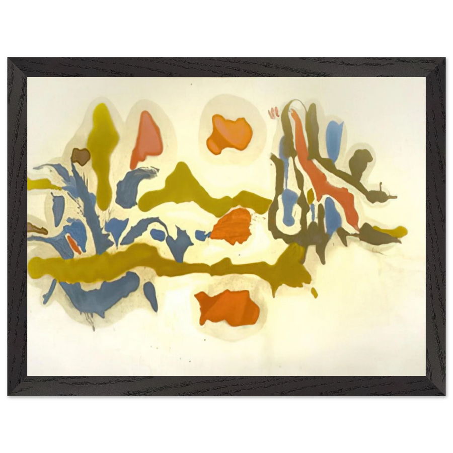 Seascape with Dunes - 1962 by Helen Frankenthaler — Framed art print at Zephyeer