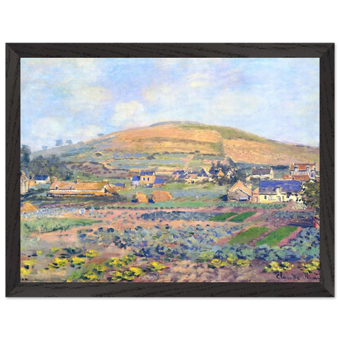 The Mount Riboudet in Rouen at Spring by Claude Monet — Framed art print at Zephyeer