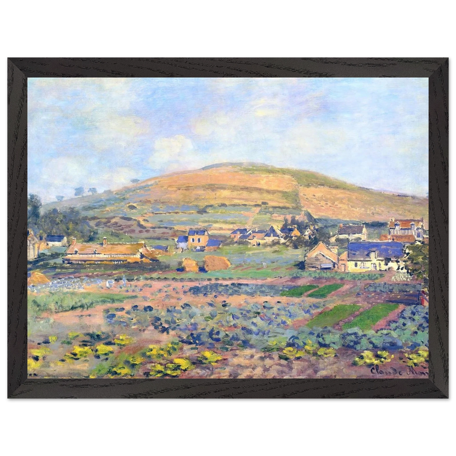 The Mount Riboudet in Rouen at Spring by Claude Monet — Framed art print at Zephyeer